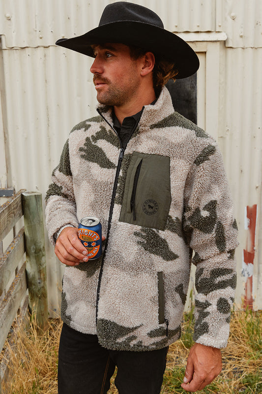 Lennonville Unisex Camo Fleece - Light Camo