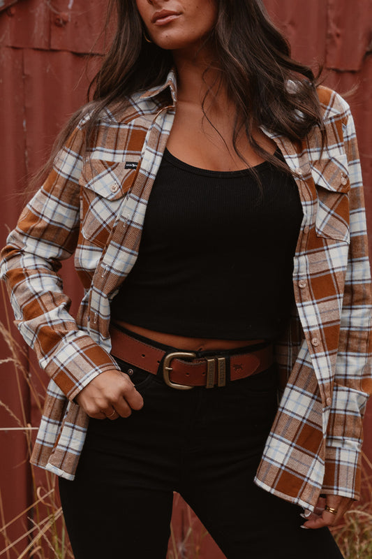 Clementine Womens Flannel - Toffee