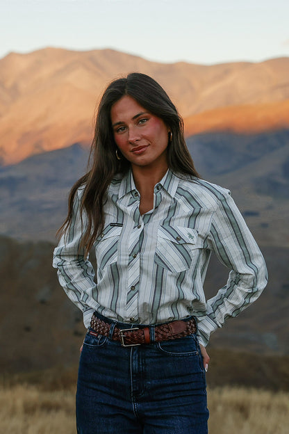 Bubba Womens Western Shirt - Dusty Sage