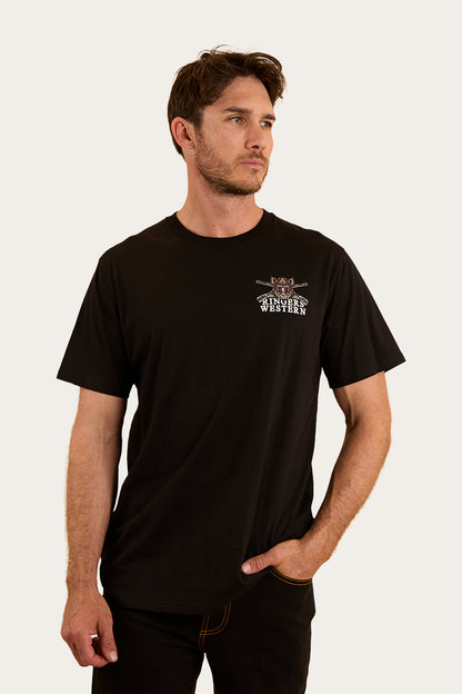 Wild Boar Mens Loose Fit T-Shirt - Black