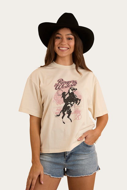 Wild Ride Womens Oversized T-Shirt - Off White