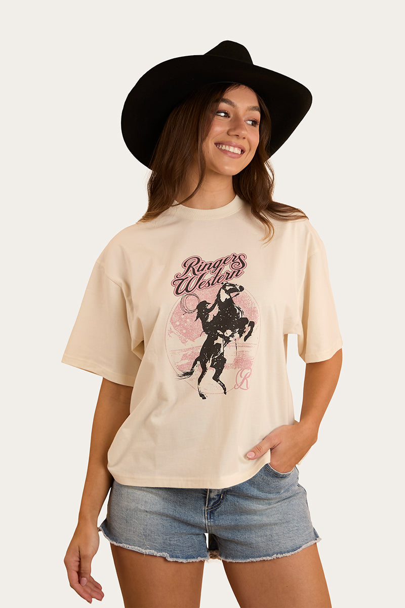 Wild Ride Womens Oversized T-Shirt - Off White