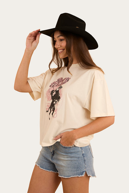 Wild Ride Womens Oversized T-Shirt - Off White