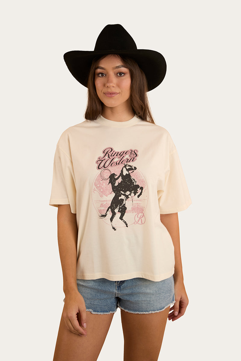 Wild Ride Womens Oversized T-Shirt - Off White