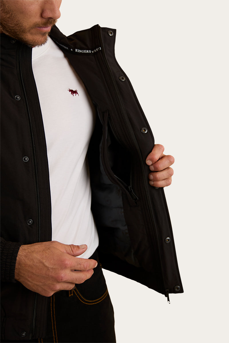 Kidman Mens Jacket - Black / White