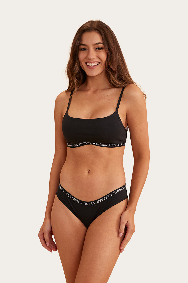 Zara Womens Hipster Brief - Black