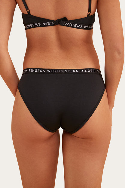 Zara Womens Hipster Brief - Black