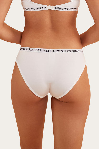 Zara Womens Hipster Brief - White