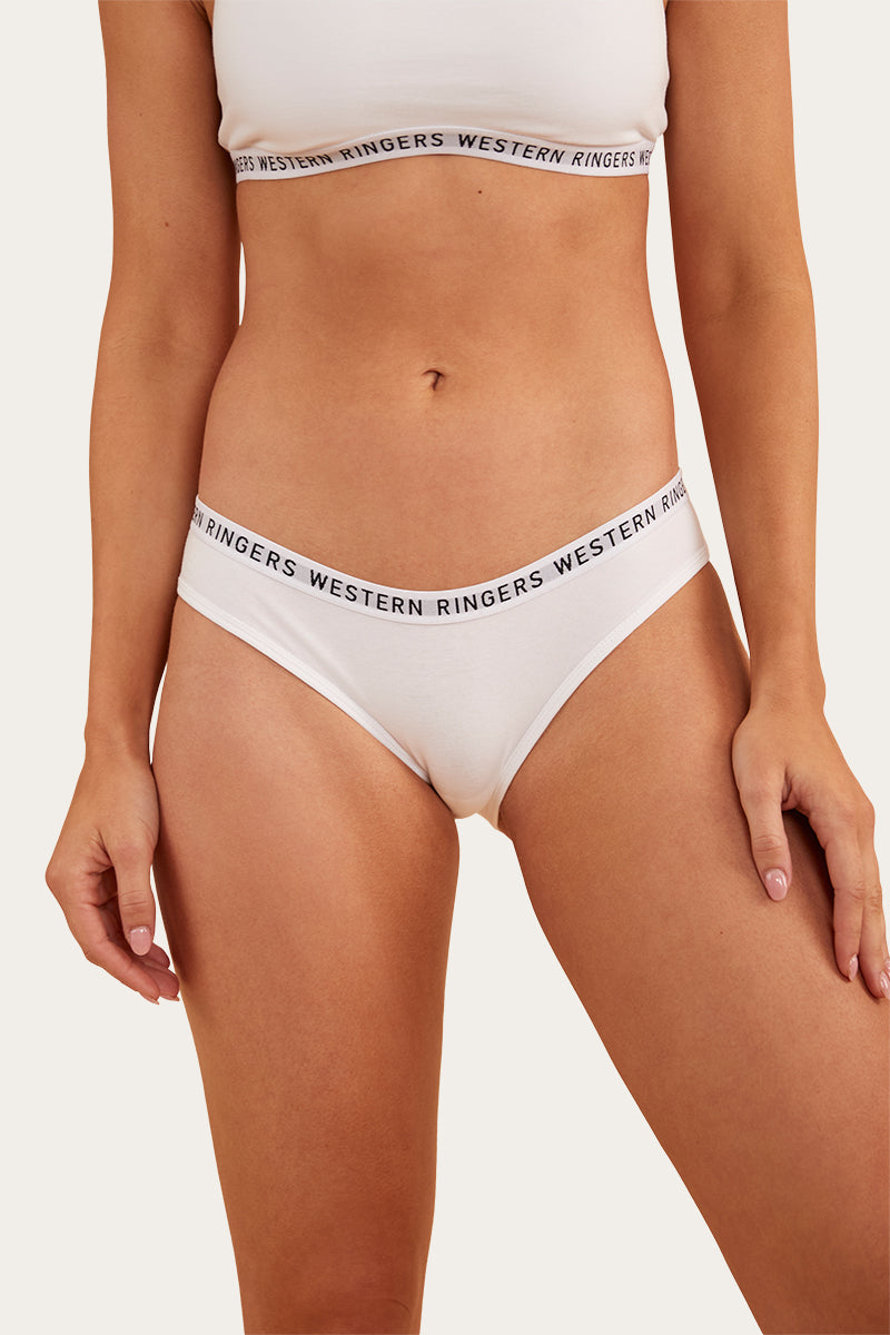 Zara Womens Hipster Brief - White