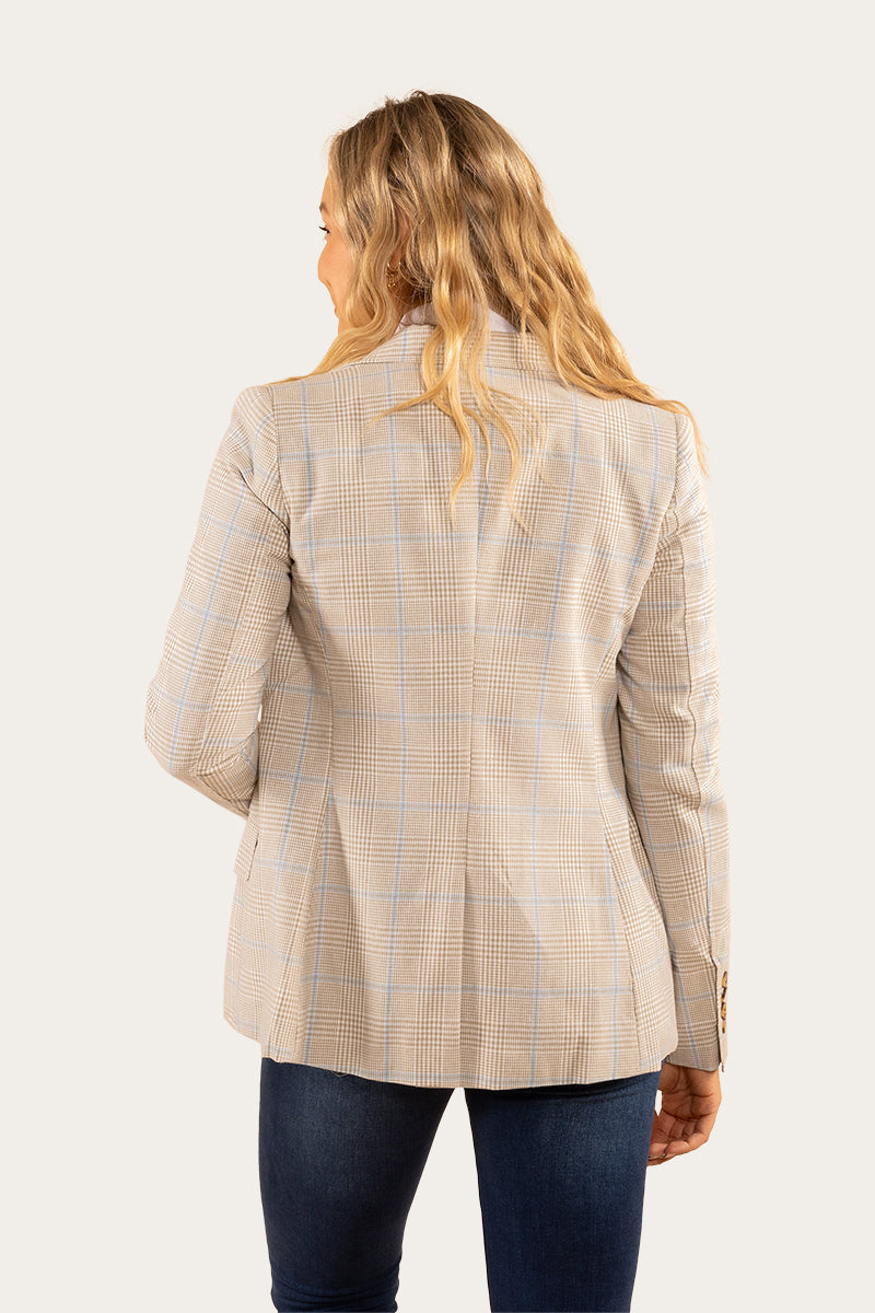 Amelia Womens Blazer - Dark Sand