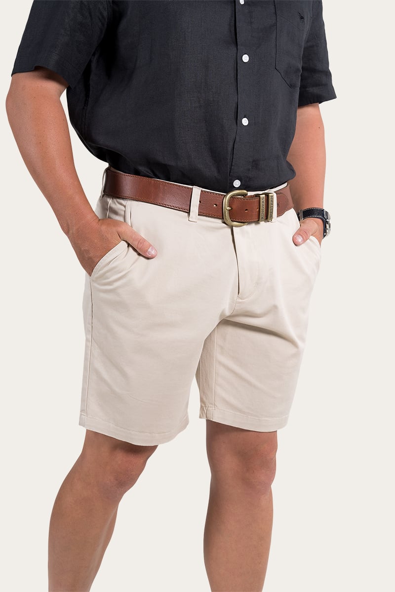 Bingara Mens Chino Short - Bone