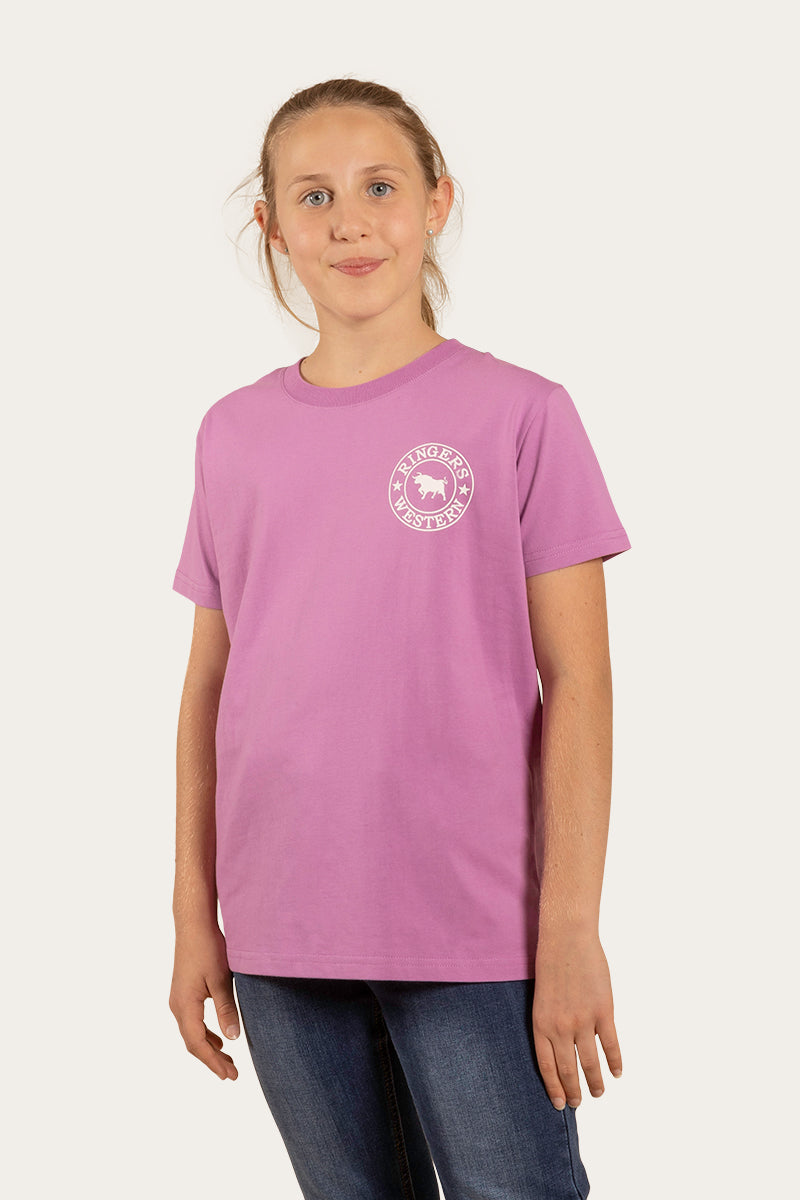 Signature Bull Kids Classic Fit T-Shirt - Lilac/White