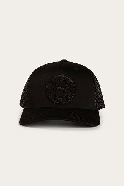 Signature Bull Trucker Cap - Black/Black