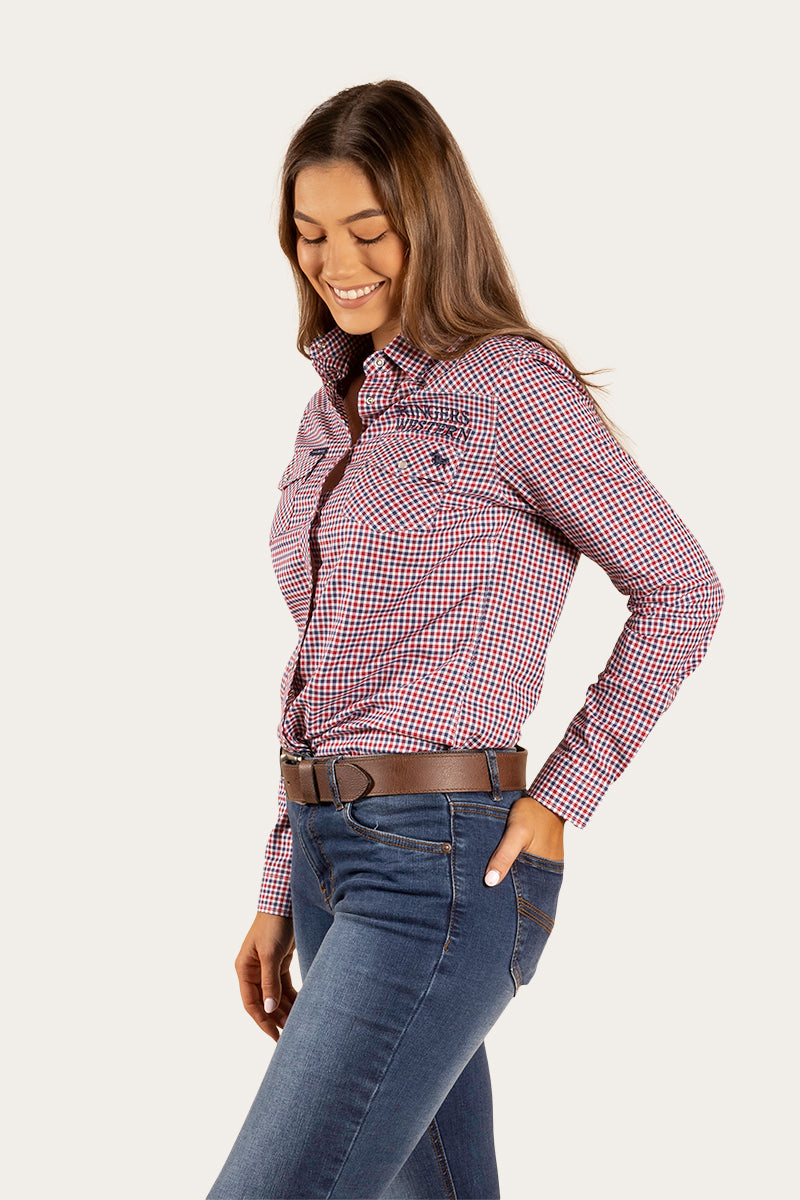 Maverick Womens Western Shirt - Red