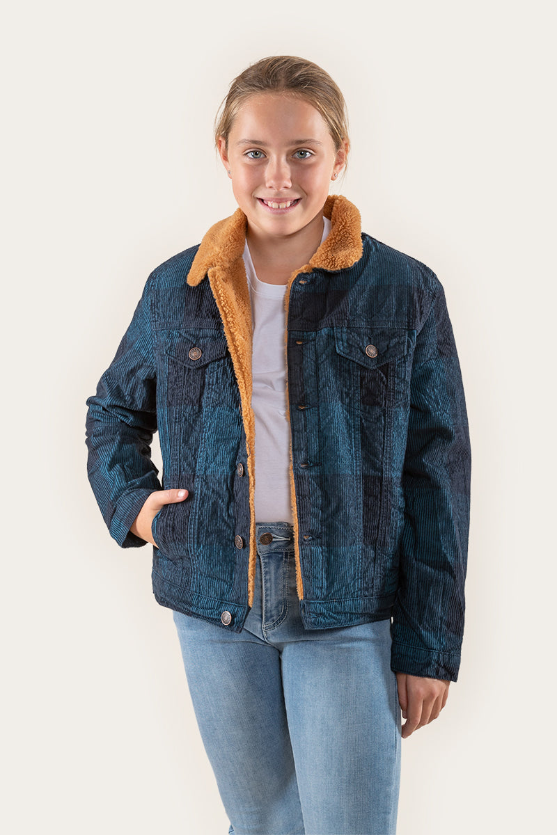 Everton Kids Corduroy Jacket - Petrol Blue