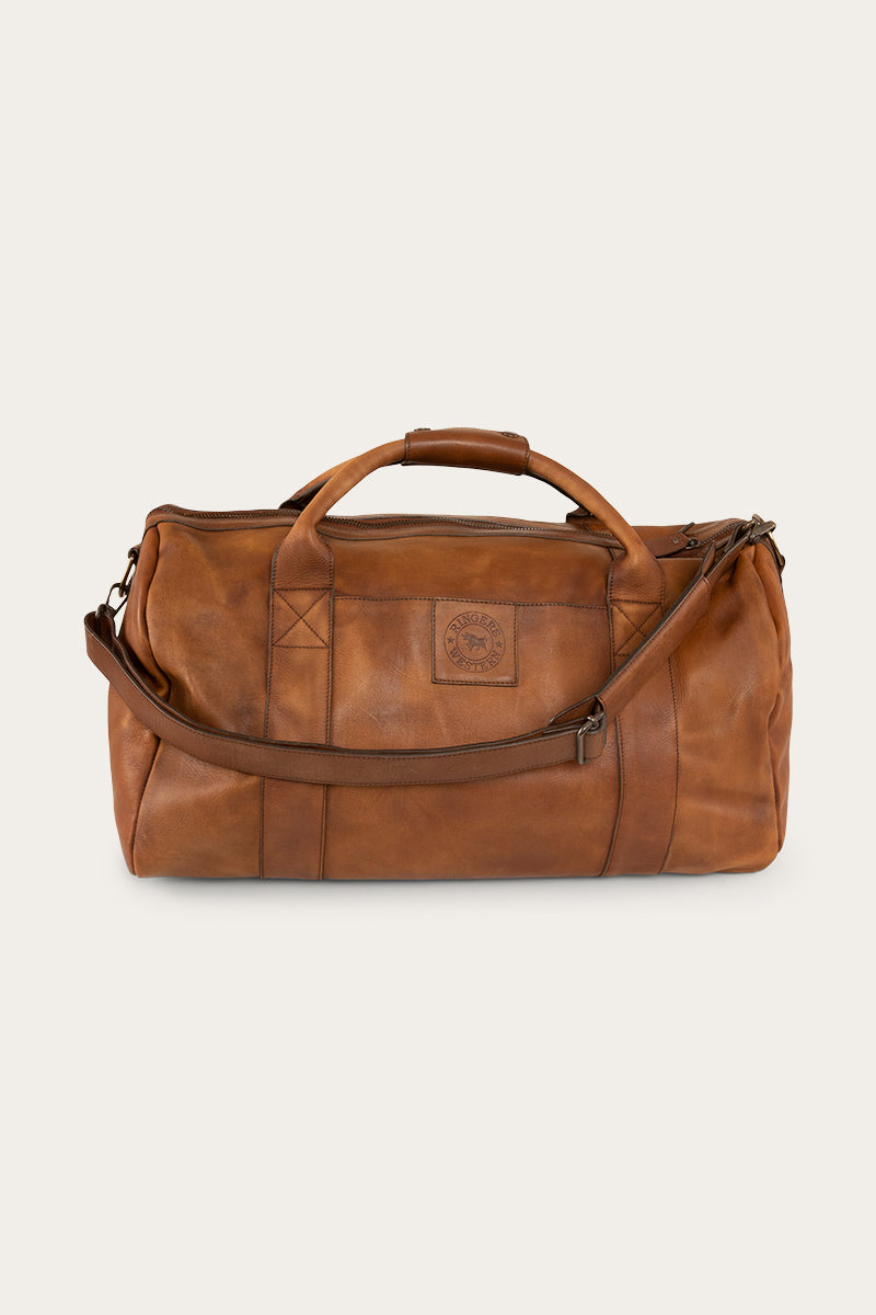 Willare Large Leather Duffle Bag - Bourbon