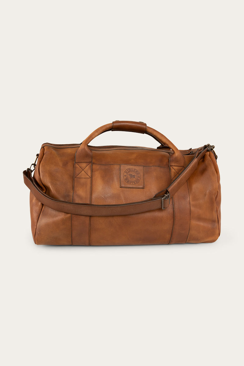 Willare Large Leather Duffle Bag - Bourbon