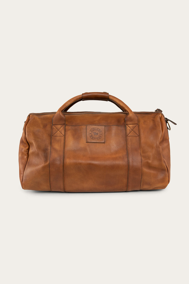 Willare Large Leather Duffle Bag - Bourbon