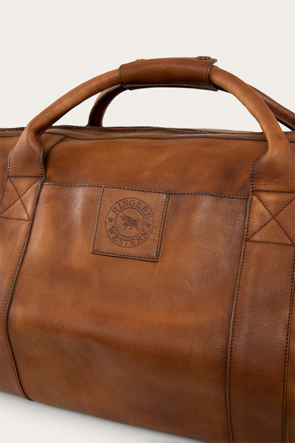 Willare Large Leather Duffle Bag - Bourbon