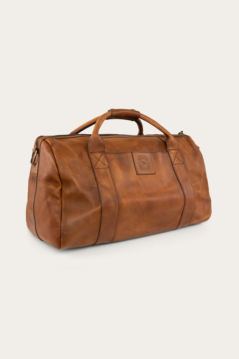 Willare Large Leather Duffle Bag - Bourbon