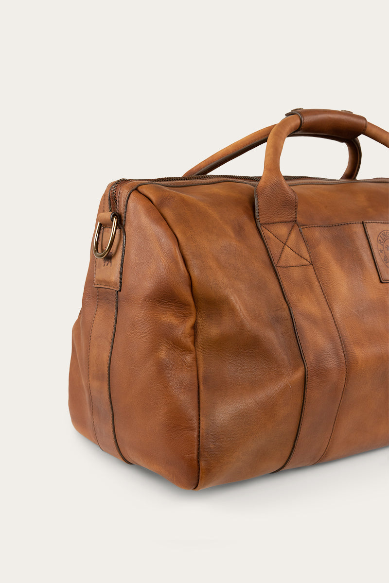 Willare Large Leather Duffle Bag - Bourbon