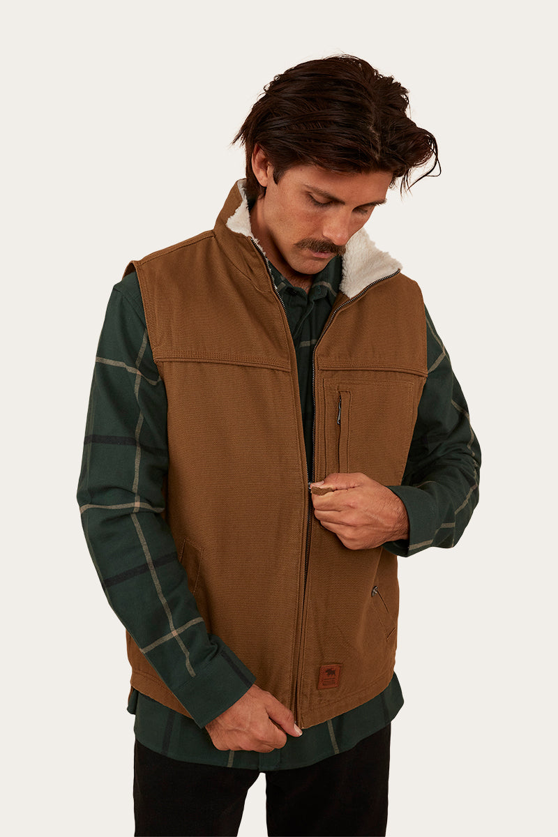 High Country Mens Vest - Tawny Brown