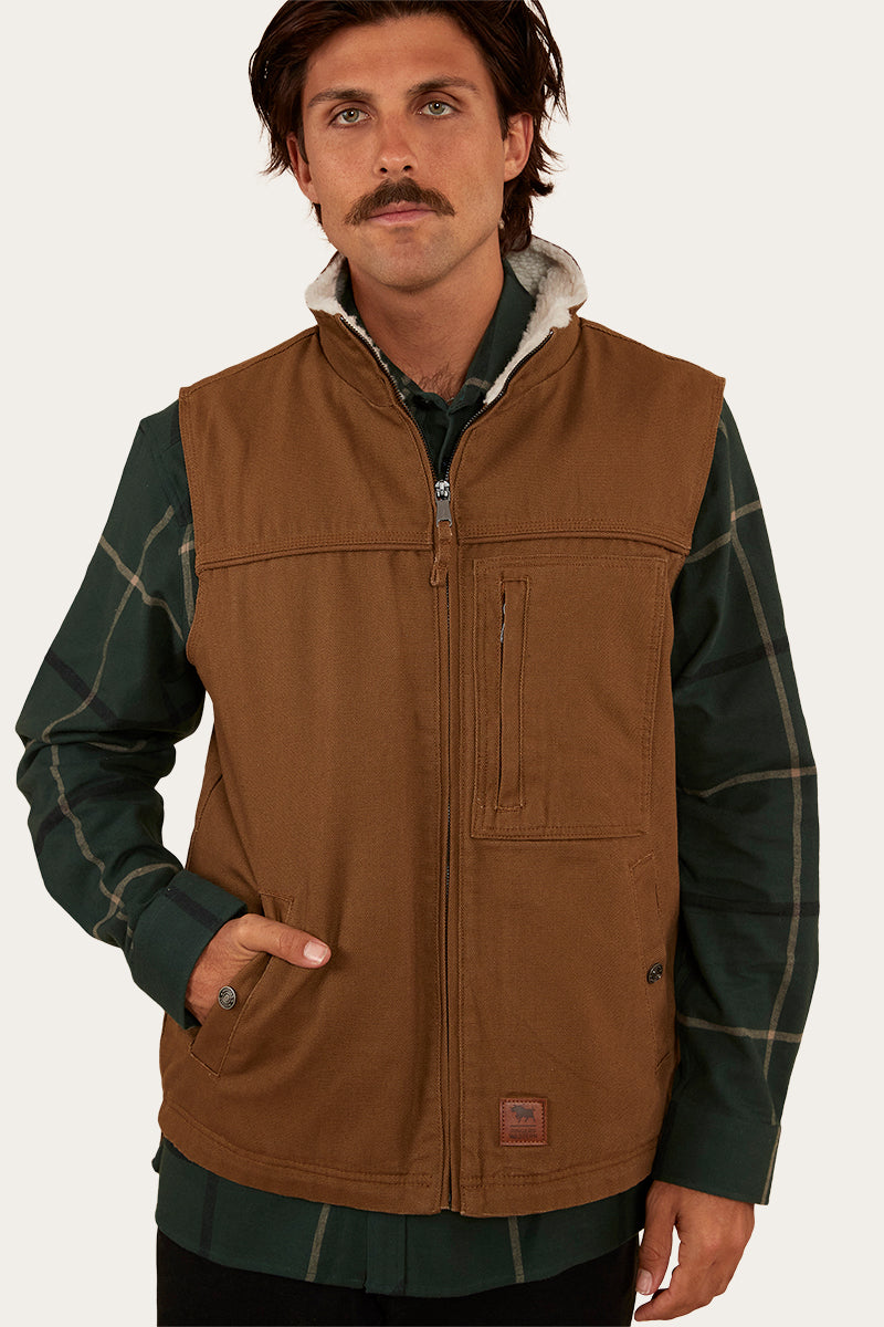 High Country Mens Vest - Tawny Brown