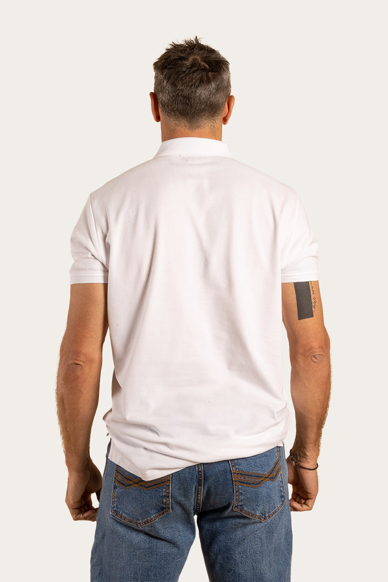 Essential Mens Polo - White