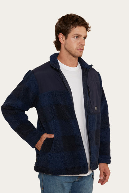 Glenrowan Mens Zip Thru Jacket - Navy