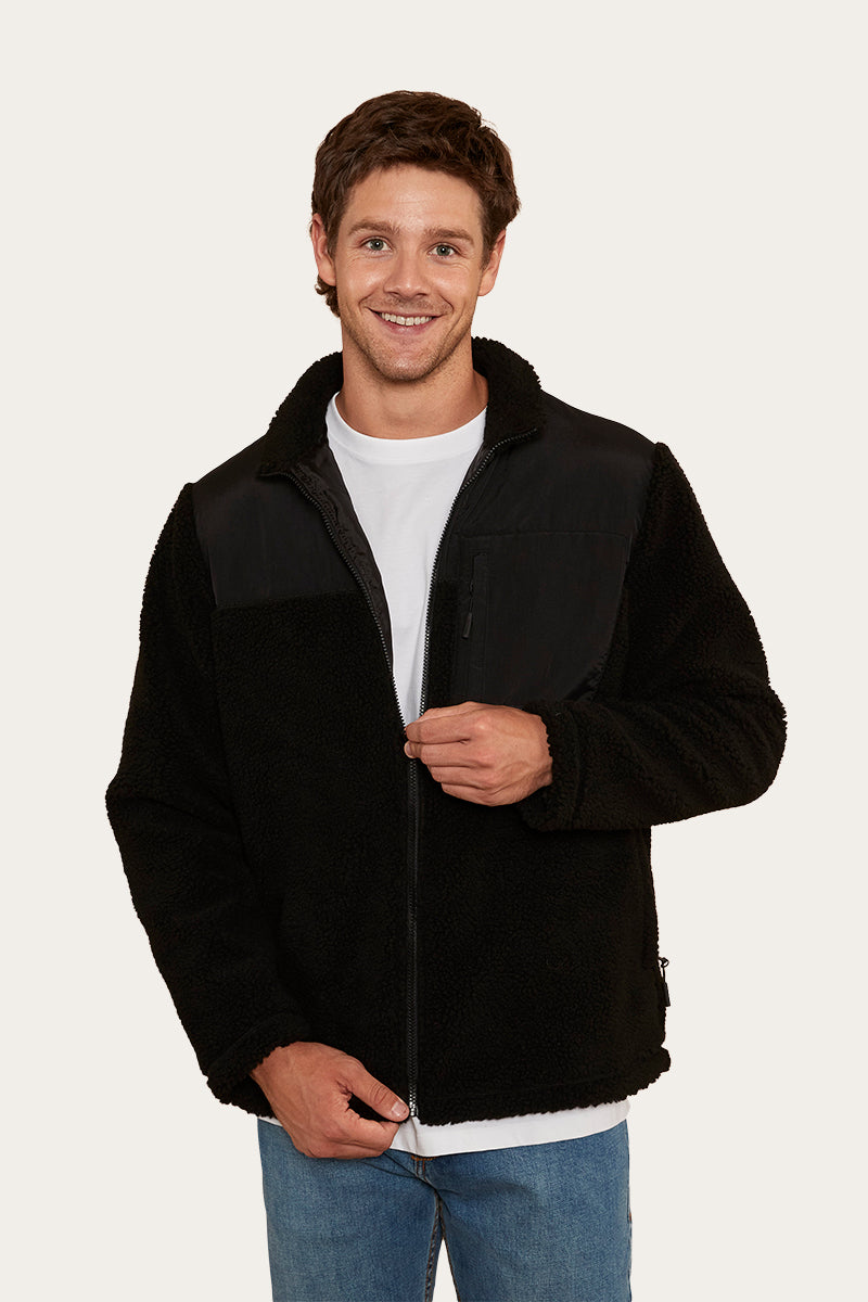 Glenrowan Mens Zip Thru Jacket - Black