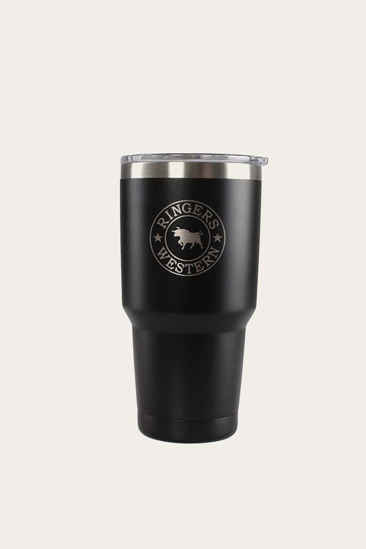 Yarra Powder Coated Insulated Tumbler - Black