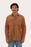 Wyatt Mens Corduroy Shirt - Toffee