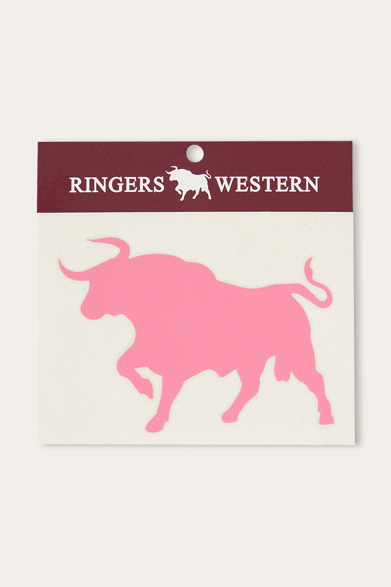 RW Bull Die Cut Sticker - Melon