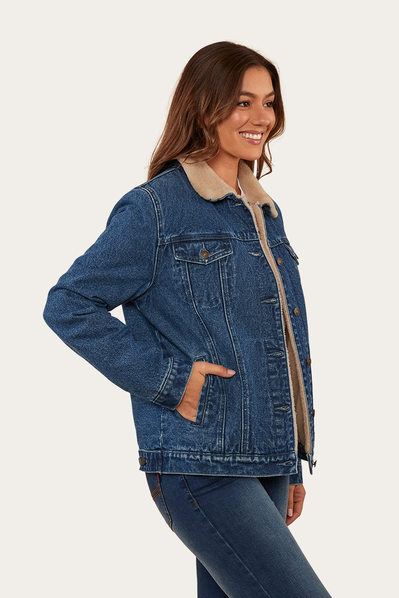 Killawarra Womens Jacket - Mid Wash Blue