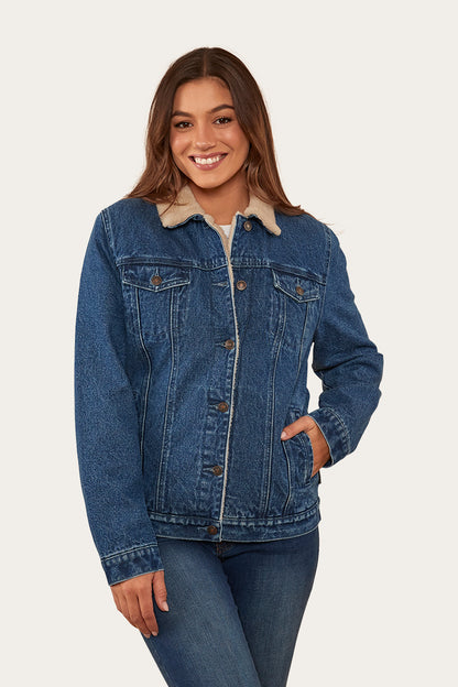 Killawarra Womens Jacket - Mid Wash Blue