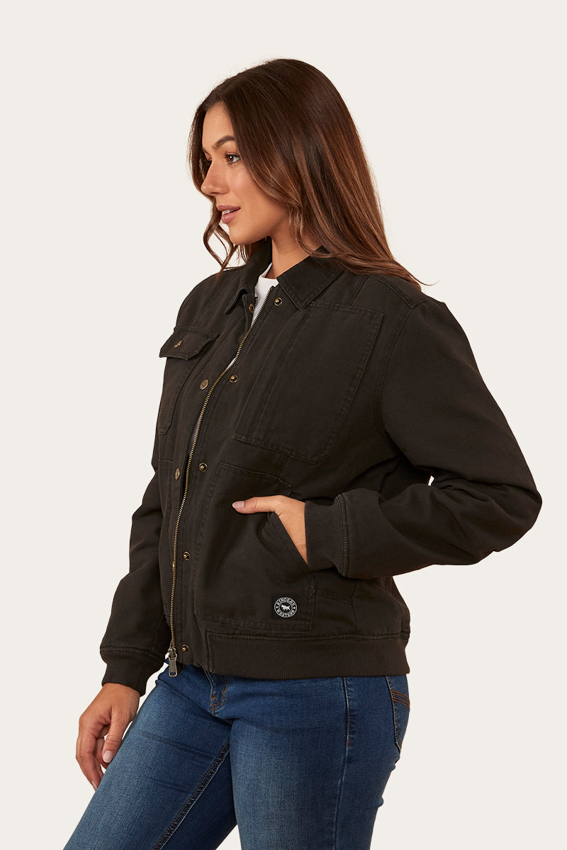 Mulgrave Womens Jacket - Washed Black