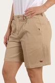 Parkes Womens Heavy Weight Work Short - Camel