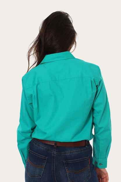 Pentecost River Womens Full Button Work Shirt - Mint