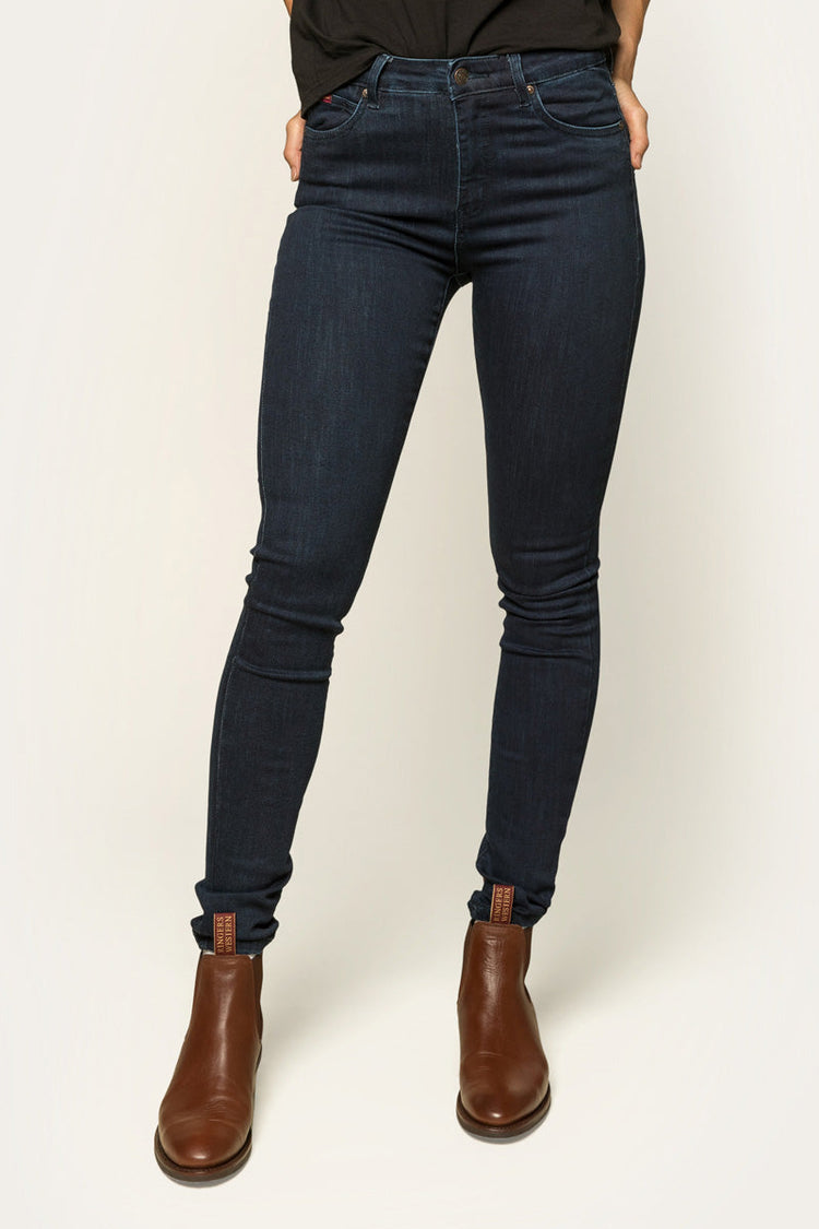 Sammy Womens High Rise Skinny Leg Jeans - Indigo Blue