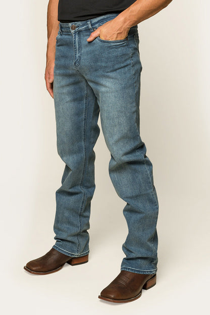 Sturt Mens Relaxed Leg Jeans - Light Blue